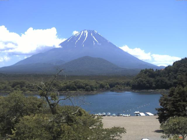 精進湖からの富士山