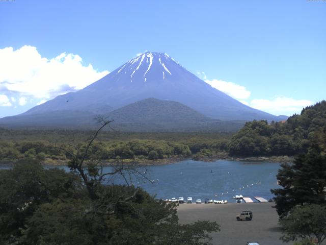 精進湖からの富士山