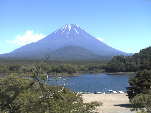 精進湖からの富士山