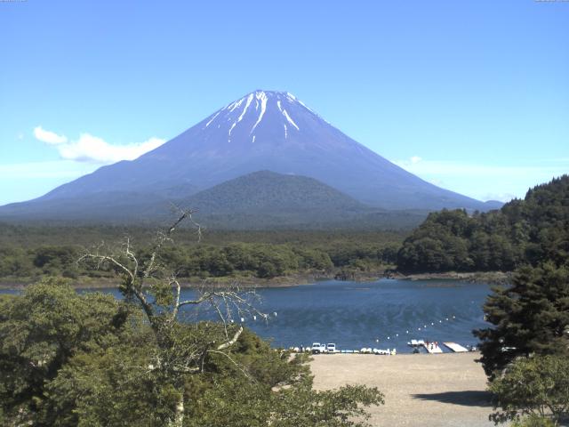 精進湖からの富士山