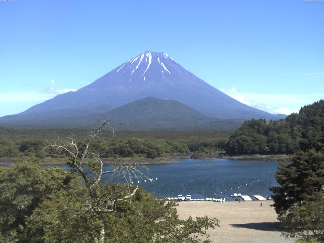 精進湖からの富士山