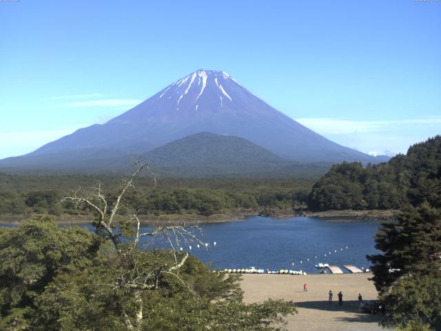 精進湖からの富士山