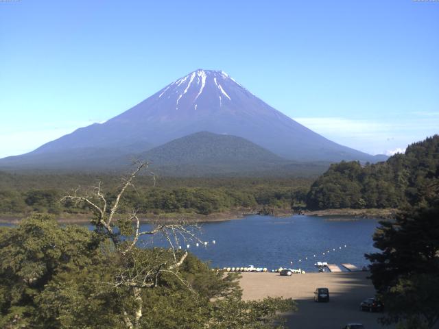 精進湖からの富士山