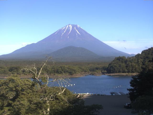 精進湖からの富士山
