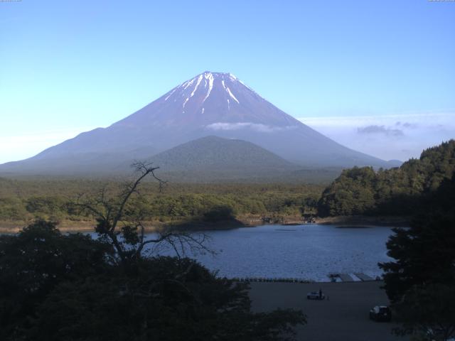 精進湖からの富士山