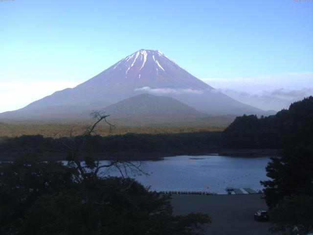 精進湖からの富士山