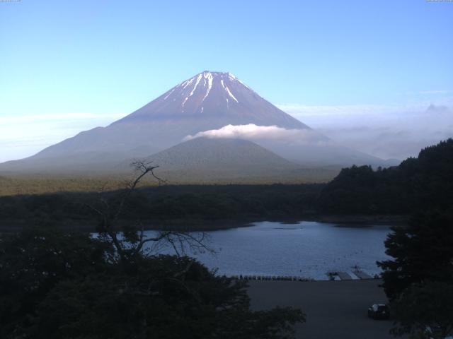 精進湖からの富士山