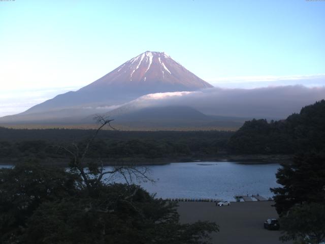 精進湖からの富士山