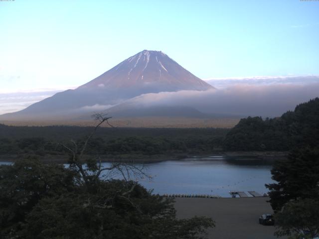 精進湖からの富士山