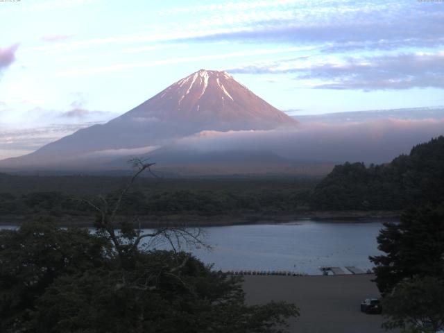 精進湖からの富士山