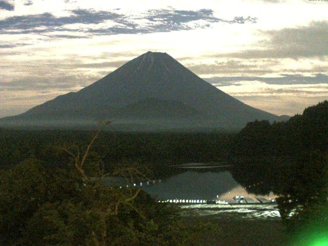 精進湖からの富士山