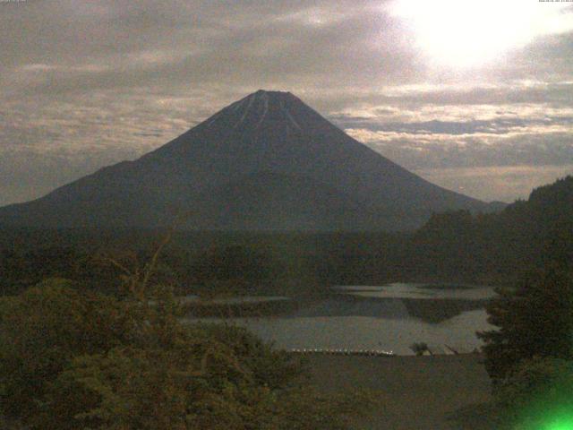 精進湖からの富士山