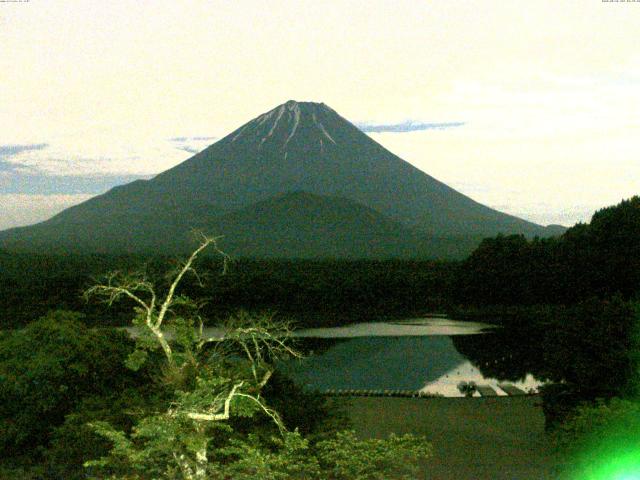 精進湖からの富士山