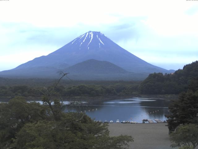 精進湖からの富士山