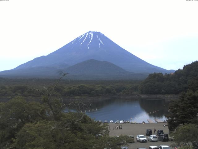 精進湖からの富士山