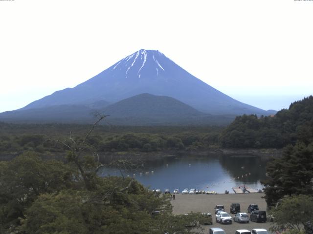 精進湖からの富士山