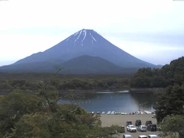 精進湖からの富士山