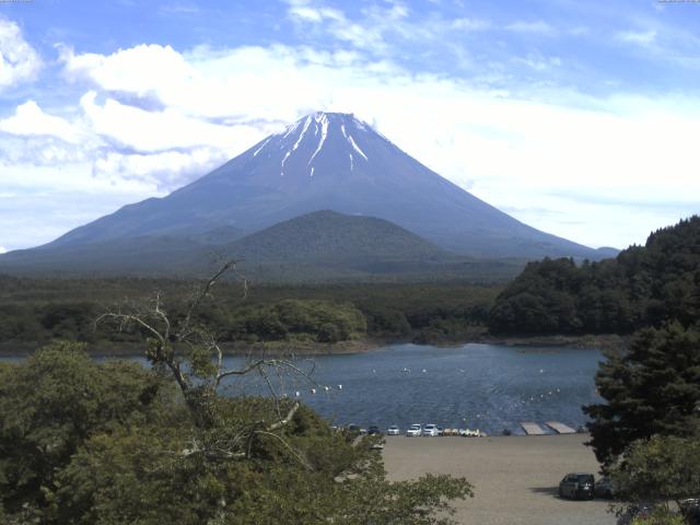 精進湖からの富士山
