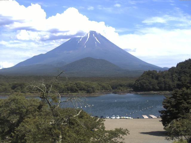 精進湖からの富士山