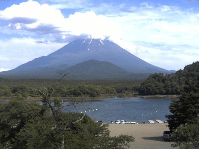 精進湖からの富士山