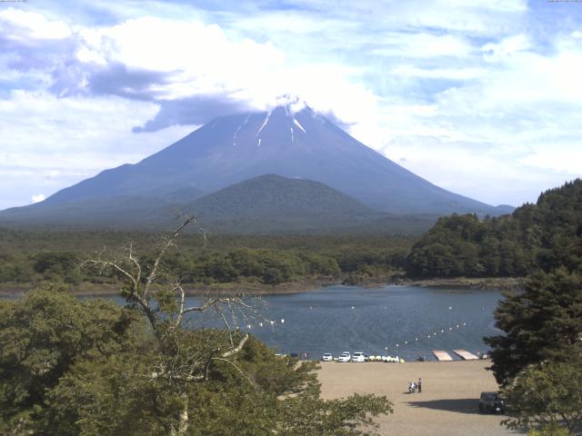 精進湖からの富士山