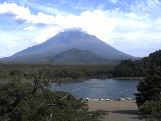 精進湖からの富士山