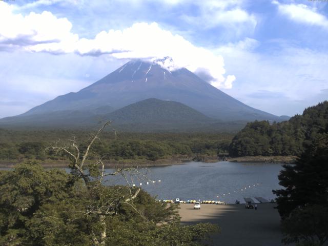 精進湖からの富士山