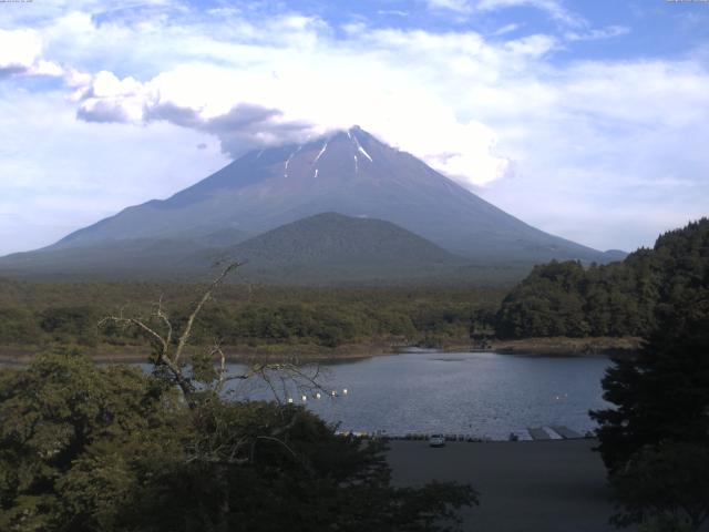 精進湖からの富士山