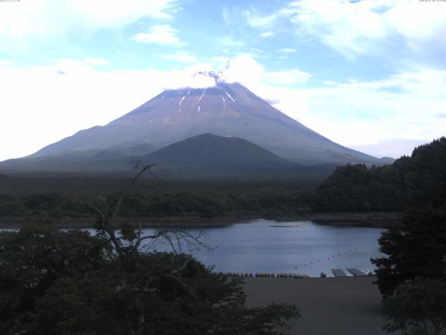 精進湖からの富士山