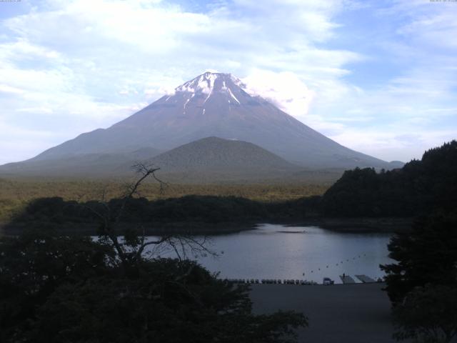 精進湖からの富士山
