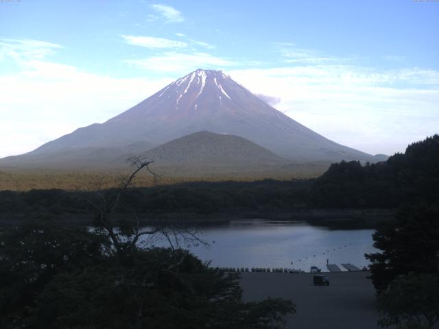 精進湖からの富士山