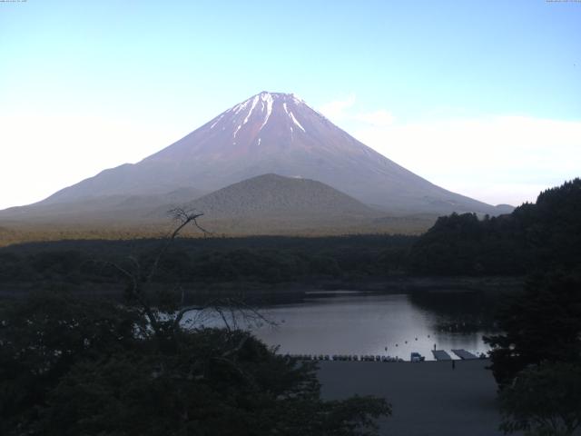 精進湖からの富士山