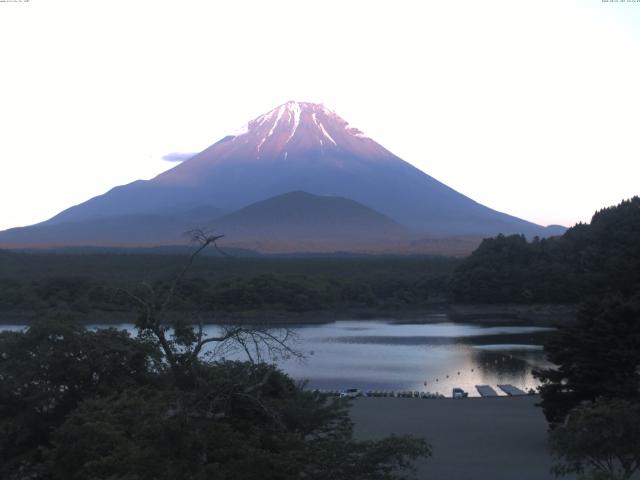 精進湖からの富士山