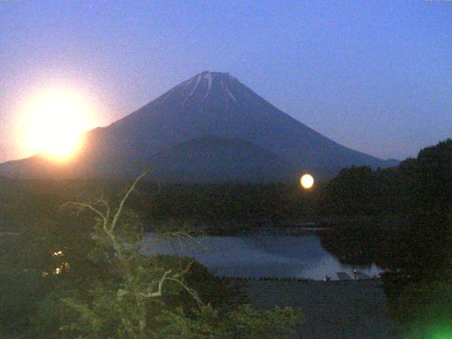 精進湖からの富士山
