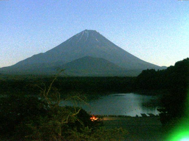 精進湖からの富士山