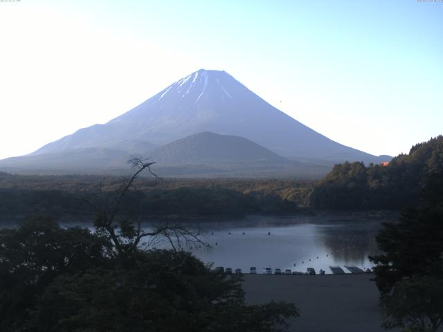 精進湖からの富士山