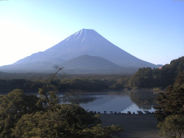 精進湖からの富士山