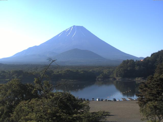 精進湖からの富士山