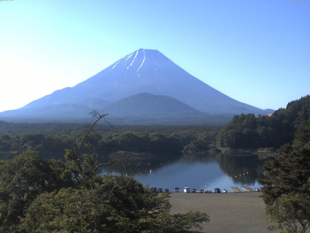 精進湖からの富士山