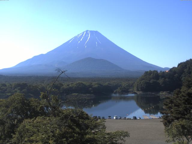 精進湖からの富士山