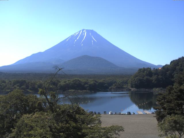 精進湖からの富士山