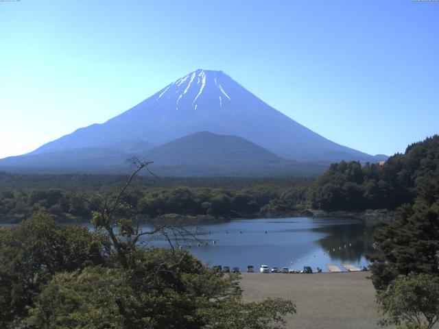 精進湖からの富士山