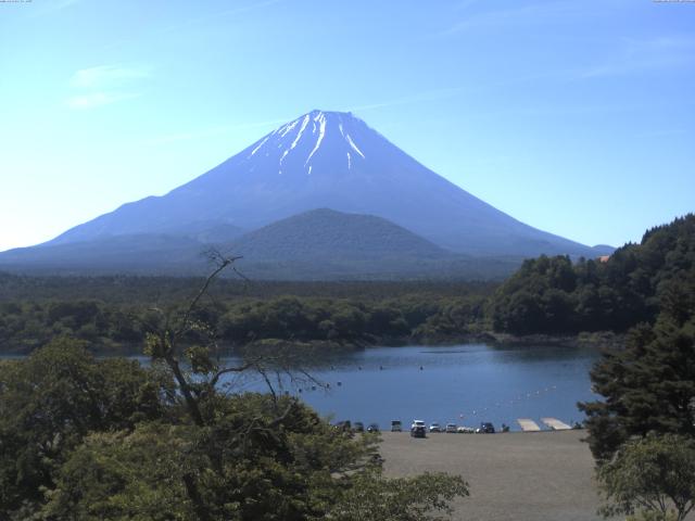 精進湖からの富士山