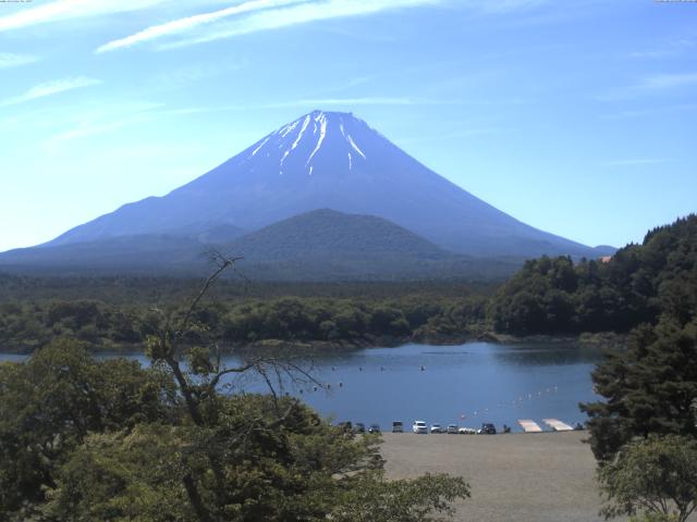 精進湖からの富士山