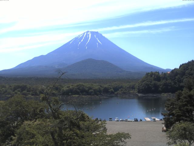 精進湖からの富士山
