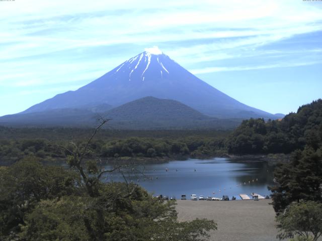 精進湖からの富士山