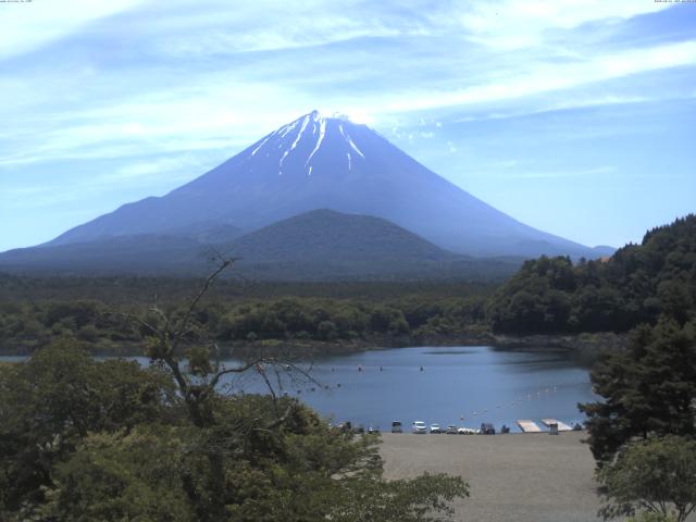 精進湖からの富士山