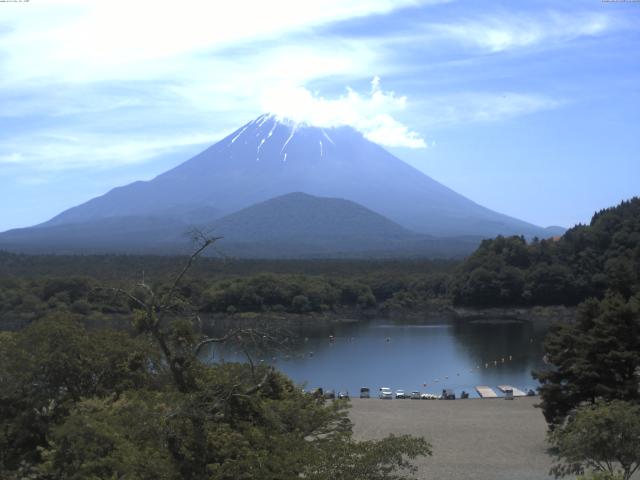 精進湖からの富士山