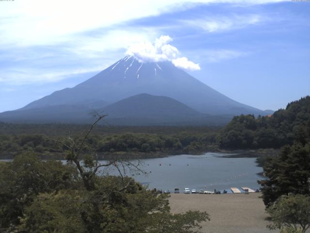 精進湖からの富士山