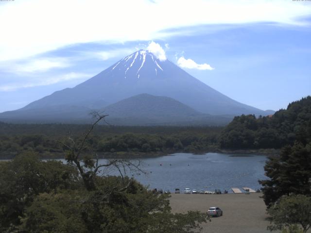 精進湖からの富士山